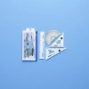 Stationery set, ruler, protractor, set square, student drawing tool set details Picture